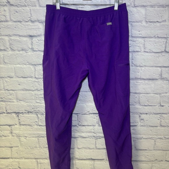 Women’s FIGS Yola Skinny Scrub Pants Digital Grape Size Large High Waisted - Picture 4 of 14